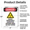 Signmission Radiation & Laser Sign, 10 in H x 7 in W, Plastic, Rectangle OS-2PACK-DS-P-710-V-1688 - alternate 7